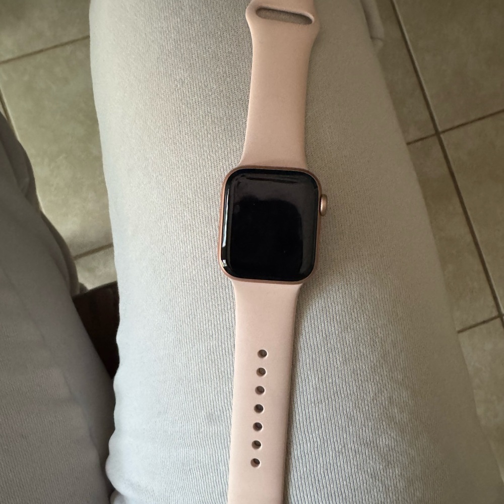 Apple Smartwatch with Blush Band